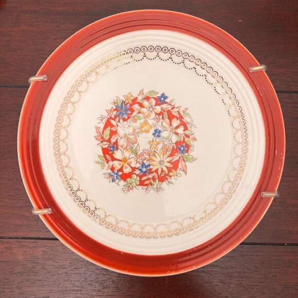 Vintage Leigh Ware Gold Warranted 22k Cookie Display Plate - Picture 4 of 8